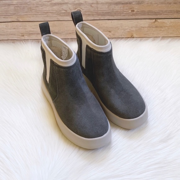 UGG Women’s Classic Boom Bootie Charcoal Boots - Picture 6 of 8